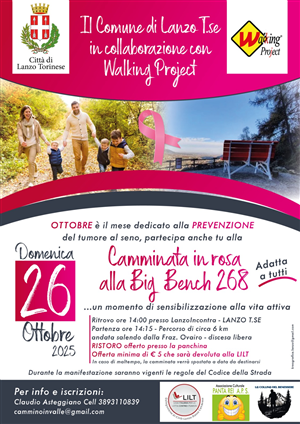 Camminata in rosa alla Big Bench 268