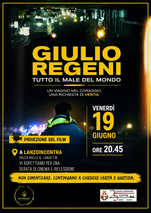 Proiezione del film "Giulio Regeni tutto il male del mondo"
