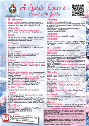 “A Natale Lanzo è… Paese in festa”, al via il ricco calendario di appuntamenti per le festività
