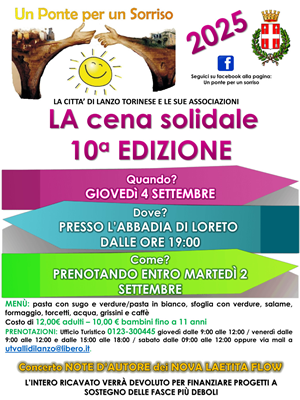 Cena solidale - Un Ponte per un sorriso