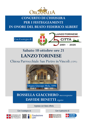 Concerto di chiusura per i festeggiamenti in onore del Beato Federico Albert